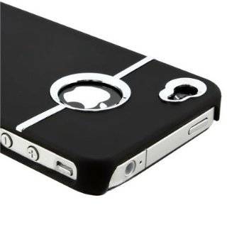   Black Case Cover W/chrome for Iphone 4 4G 4S AT&T Verizon Sprint