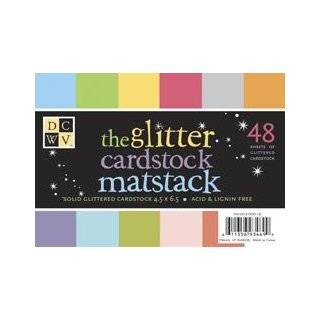   12 Inch by 12 Inch Solid Glitter Paper Stack Arts, Crafts & Sewing