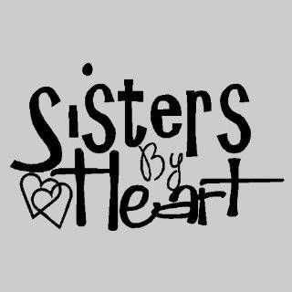 Sisters By HeartSister Wall Quotes Words Sayings Removable Vinyl 