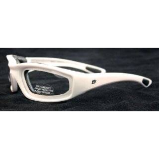 Birdz Oriole Motorcycle Padded Glasses Clear Anti Fog Foam Padding on 