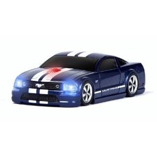 Wireless Mouse   Mustang GT Blue with White Stripes