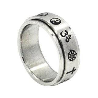 Coexist Spinning Stainless Steel Ring sz 7 Acceptance