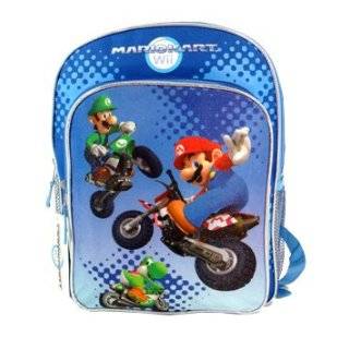Super Mario Large Backpack and One Mickey Mouse Sticker Set