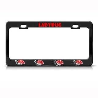  Lady Bug License Plate Frame PLASTIC one Pair Automotive