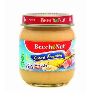 Beech Nut Good Evening Ham, Pineapple and RiceStage 2, 4 Ounce Jars 