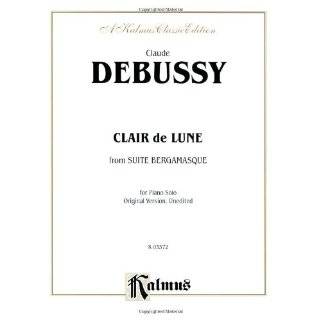  Claire de Lune (0680160559947) CLAUDE DEBUSSY Books