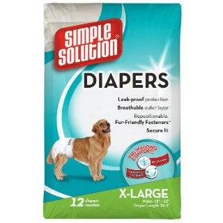 Simple Solution Fashion Disposable Diapers, Extra Large, 12 Count