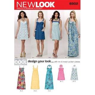 New Look Sewing Pattern 6369 Junior Dresses, Size A (3/4 
