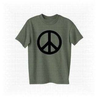  Broken Peace Symbol Text Mens T shirt Small   Art Is 