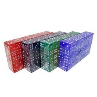 400 Bulk Colored Dice 16mm   Purple, Blue, Green, Red by Brybelly