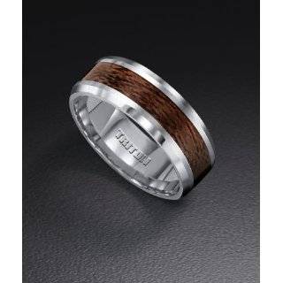   Carbide Ring Wedding Band Wood Inlay Size 11 Jewelry 