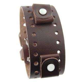  Brown Wide Leather Cuff Wrist Watch Band Rock N Roll Arts 