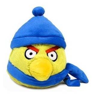 Angry Birds WINTER 6 Inch MINI Plush Figure Yellow Dark Blue Hat Scarf