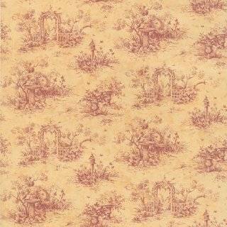  Waverly 5505823 Country Toile Wallpaper, Black