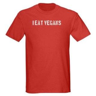 Eat Vegans Black T Shirt Humor Dark T Shirt by 
