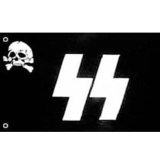    Germany SS Skull   Death Head Nazi Flag wwII