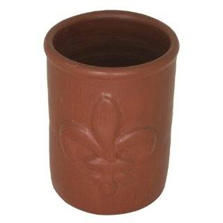    Black Fleur de Lis Vintage Style Utensil Holder