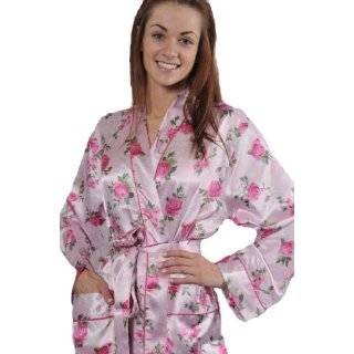  Up2date Fashion Satin Robe, Style#gwn10, Pink Polka Dots 