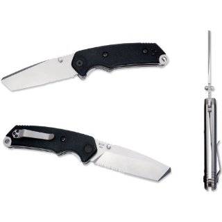   Serrated Knife (Black/Silver, Large) 