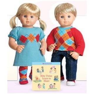 American Girl Bitty Twins Dolls   Blond Boy and Girl with Bitty Twins 