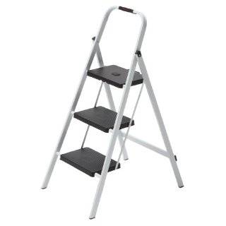  Safety 1st Ultra Thin 3 Step Ladder White and Blue