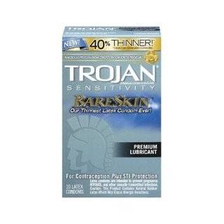 Trojan Bareskin Bare Skin Sensitivity Condoms   1 Pack of 10 Condoms