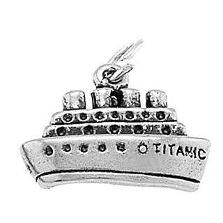 Sterling Silver Titanic Ship Charm Jewelry 