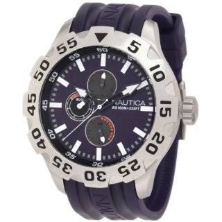  Nautica Mens N14600G BFD 100 Date Black Watch Nautica 