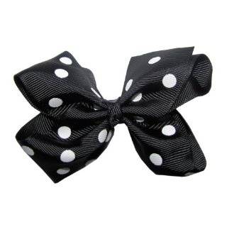  A Girl Company Red Polka Dot Hair Bow for Girl and Baby 