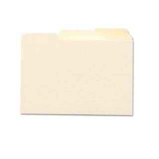 Smead Card Guides, 1/3 Cut Plain Tab, 5 x 3 Inches, Manila, box of 100 