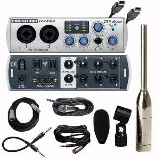 Sound System Measurement Microphone, Interface, and Cables for Use 