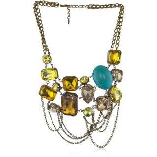 Joanna Laura Constantine Turquoise and Crystal Statement Necklace