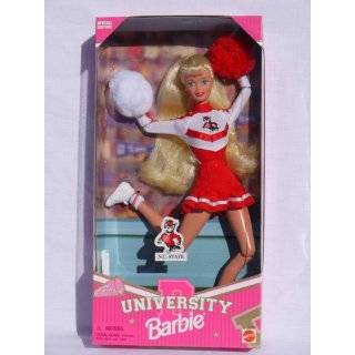  University N.C. State Barbie Cheerleader Doll Toys 