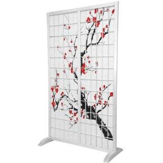  Stable   5 ft. Tall Japanese Cherry Blossom Art Freestanding Room