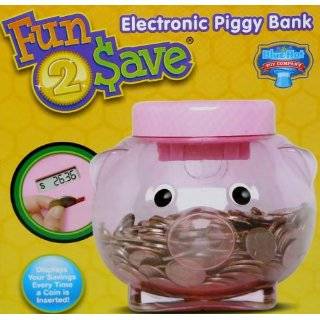   Electronic Piggy Bank Displays Savings of Coins Every Time Piggy Bank