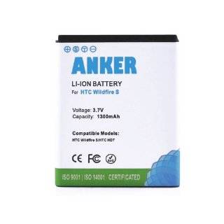 Anker 1300mAh Li ion Battery for HTC HD7, HD3; HTC Wildfire S   White