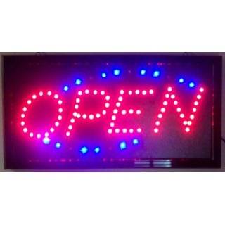 Open LED Lighted Sign Wall Art