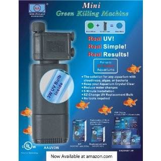 AA Aquarium 3 Watt Mini Aquarium Green Killing Machine UV Sterilizer 