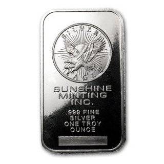 Sunshine Mint 1 oz (.999) Fine Silver Bar   Eagle Design
