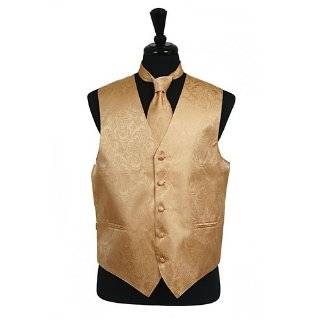   GOLD Color Tie Dress Vest and NeckTie Set for Suit or Tuxedo Clothing