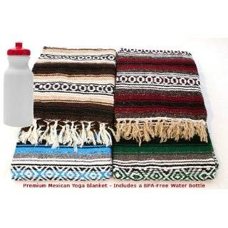  Mexican Blanket Made in Mexico for Throws, Yoga or 