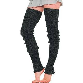 Super Long Cable Knit Leg Warmers in Your Choice of Black, Charcoal 