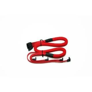   Molex to 4 SATA Premium Connector Cable (Red)