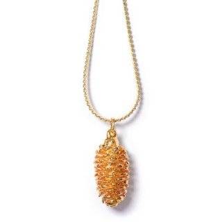 Real Pine Cone Necklace   Silver Jewelry 