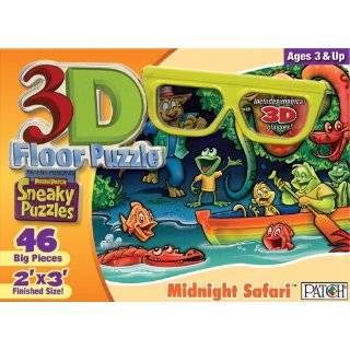  Patch 3D Sneaky Floor Puzzle Singin Sea Creatures Toys & Games
