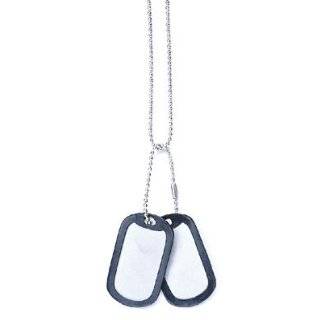 Type Dog Tags Complete with Dog Tag Silencers and Chains