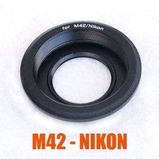 Black M42 (42mm x1 Thread Screw) Lens to Nikon Camera, for Nikon D1 