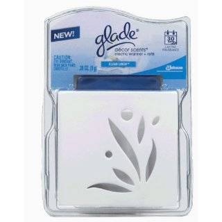 Glade Décor Scents Electric Warmer, Clean Linen, 0.28 Ounce (Pack of 