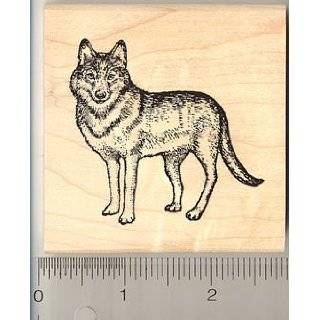  Timber Wolf Rubber Stamp   Wood Mounted Arts, Crafts 