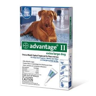  Bayer Advantage II Red 6 Month Flea Control for Dogs 21 55 